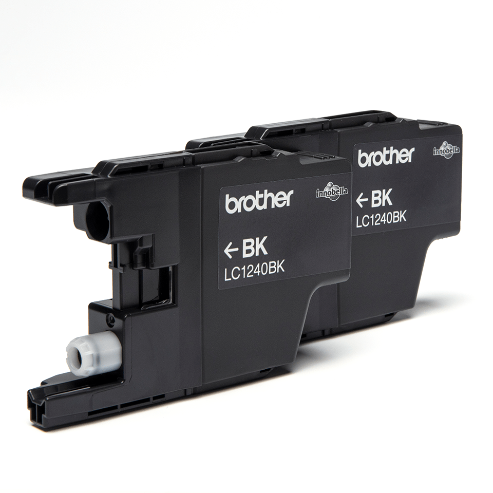 Originele Brother LC-1240BKBP2 zwarte inktcartridge voordeelverpakking met 2 cartridges 2
